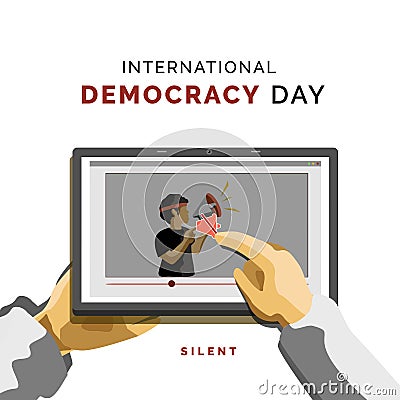 International Democracy Day Vector Illustration