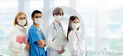 International doctor team. Hospital medical staff Stock Photo