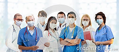 International doctor team. Hospital medical staff Stock Photo