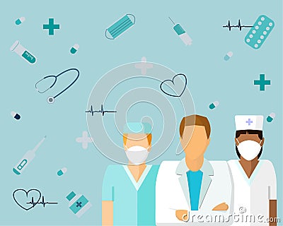 International Doctor's Day Flat illustration Vector Illustration