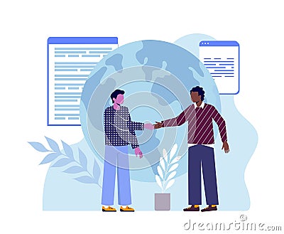 International employment concept Vector Illustration