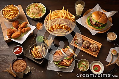 international fast food chain's newest creation: a culinary fusion of the east and west Stock Photo