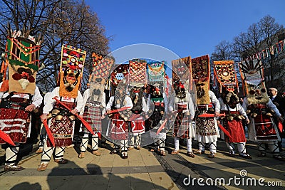 International Festival of Masquerade Games Surva in Pernik Editorial Stock Photo