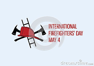 International Firefighters` Day vector Vector Illustration