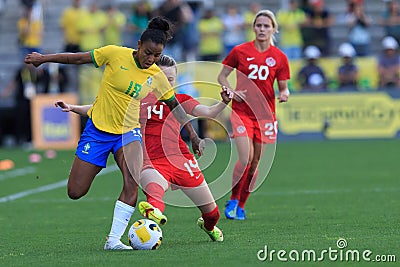 INTERNATIONAL FRIENDLY MATCH 2022: Brazilian Women's Football Team - Brazil vs Canada Editorial Stock Photo