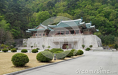 International Friendship Exhibition centre in Myohyang, DPRK (North Korea) Editorial Stock Photo