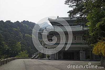 International Friendship Exhibition centre in Myohyang, DPRK (North Korea) Editorial Stock Photo