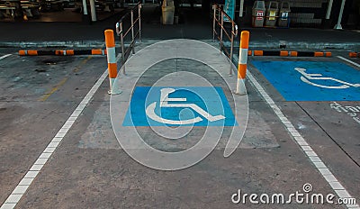 International handicapped symbol Stock Photo