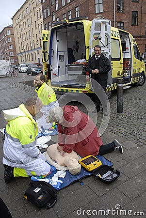 INTERNATIONAL HEART START DAY CELEBRATION Editorial Stock Photo