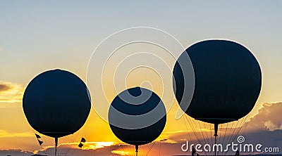 International Hot Air Balloon Fiesta in Albuquerque Stock Photo