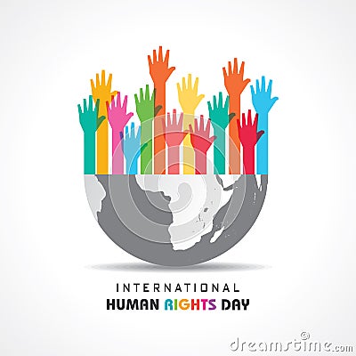 International Human Rights Day -10 December Vector Illustration