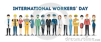 International labor day. Vector Illustration