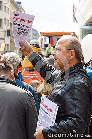 International Labour Day in Berlin. Editorial Stock Photo