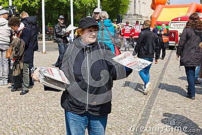 International Labour Day in Berlin. Editorial Stock Photo