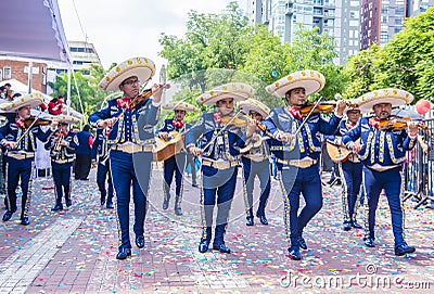 International Mariachi & Charros festival Editorial Stock Photo