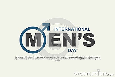 International Mens Day background Vector Illustration