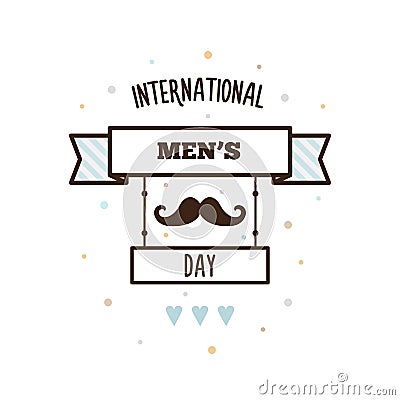 International Mens Day. Vector Illustration. Vector Illustration