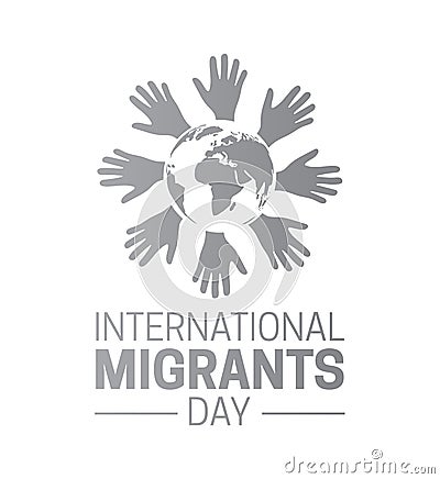International Migrants Day Logo Icon Symbol Vector Illustration