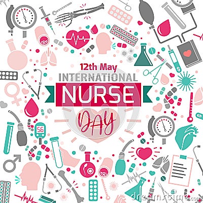 International nurse day Vector Illustration