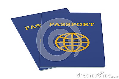 International passports Stock Photo