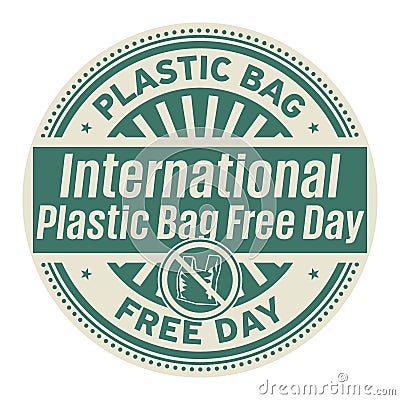 International Plastic Bag Free Day Vector Illustration