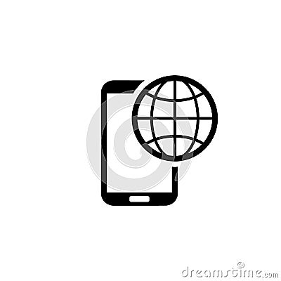 International Roaming Icon. Flat Design Stock Photo