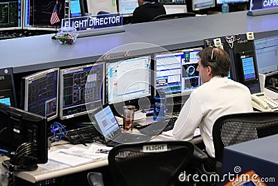 International Space Station Mission Control Center Editorial Stock Photo