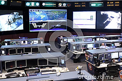 International Space Station Mission Control Center Editorial Stock Photo