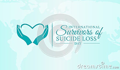 International Survivors of Suicide Loss Day Illustration Theme Vector Illustration