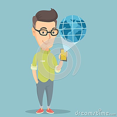 International technology communication. Vector Illustration