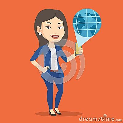 International technology communication. Vector Illustration