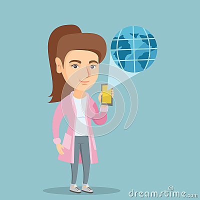 International technology communication. Vector Illustration