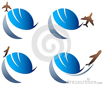 International travel logo Vector Illustration