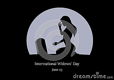 International Widows` Day vector Vector Illustration