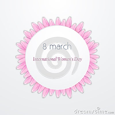 International Women`s Day Vector illustration Vector Illustration