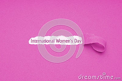 International womens day is celebrated on March 8 Stock Photo