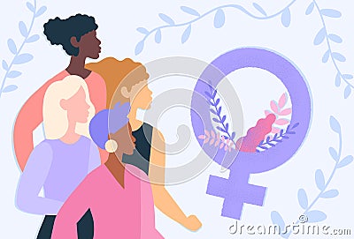 International womens day Vector Illustration