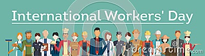 International worker`s day. Vector Illustration