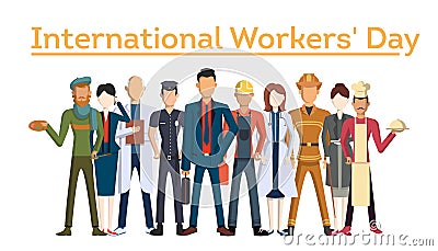 International worker`s day. Vector Illustration