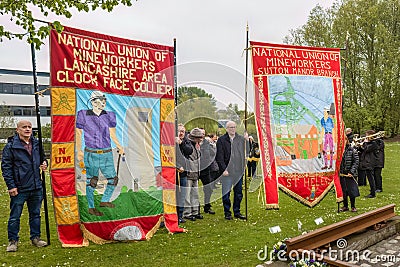 International Workers Memorial Day in St helens, Merseyside Editorial Stock Photo