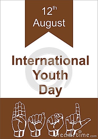 International Youth Day 2020 celebrate on 12th august Stock Photo