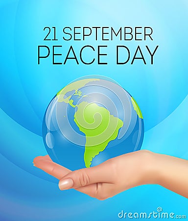 Internationnal Peace Day concept. Vector Illustration Vector Illustration