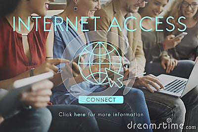 Internet Access URL Browsing Connection Concept Stock Photo