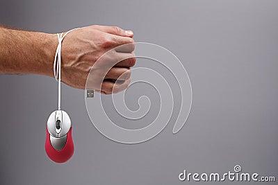 Internet addiction Stock Photo