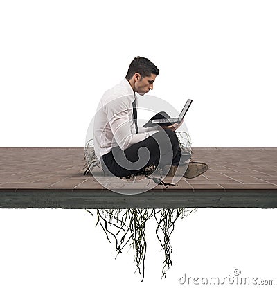 Internet addiction concept Stock Photo