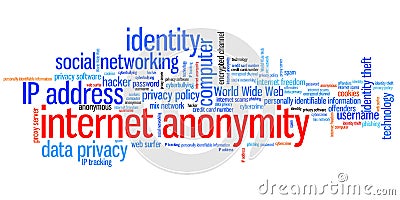 Internet anonymity Cartoon Illustration