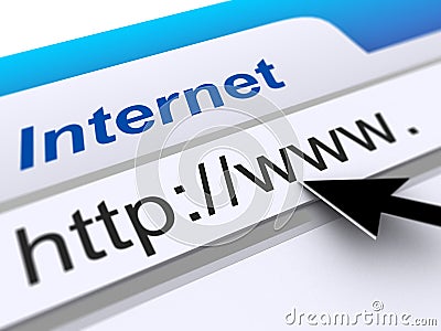 Internet Browser http web address Stock Photo