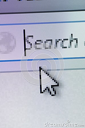 Internet browser search bar Stock Photo