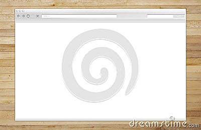 Internet Browser Window Stock Photo