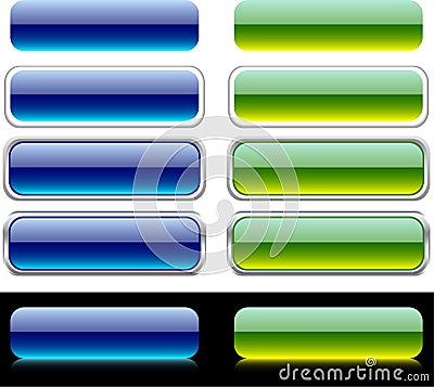 Internet buttons. Vector Illustration